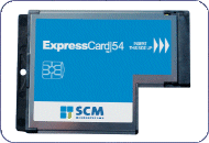 SCM SCR3340: ExpressCard Smart Card Reader